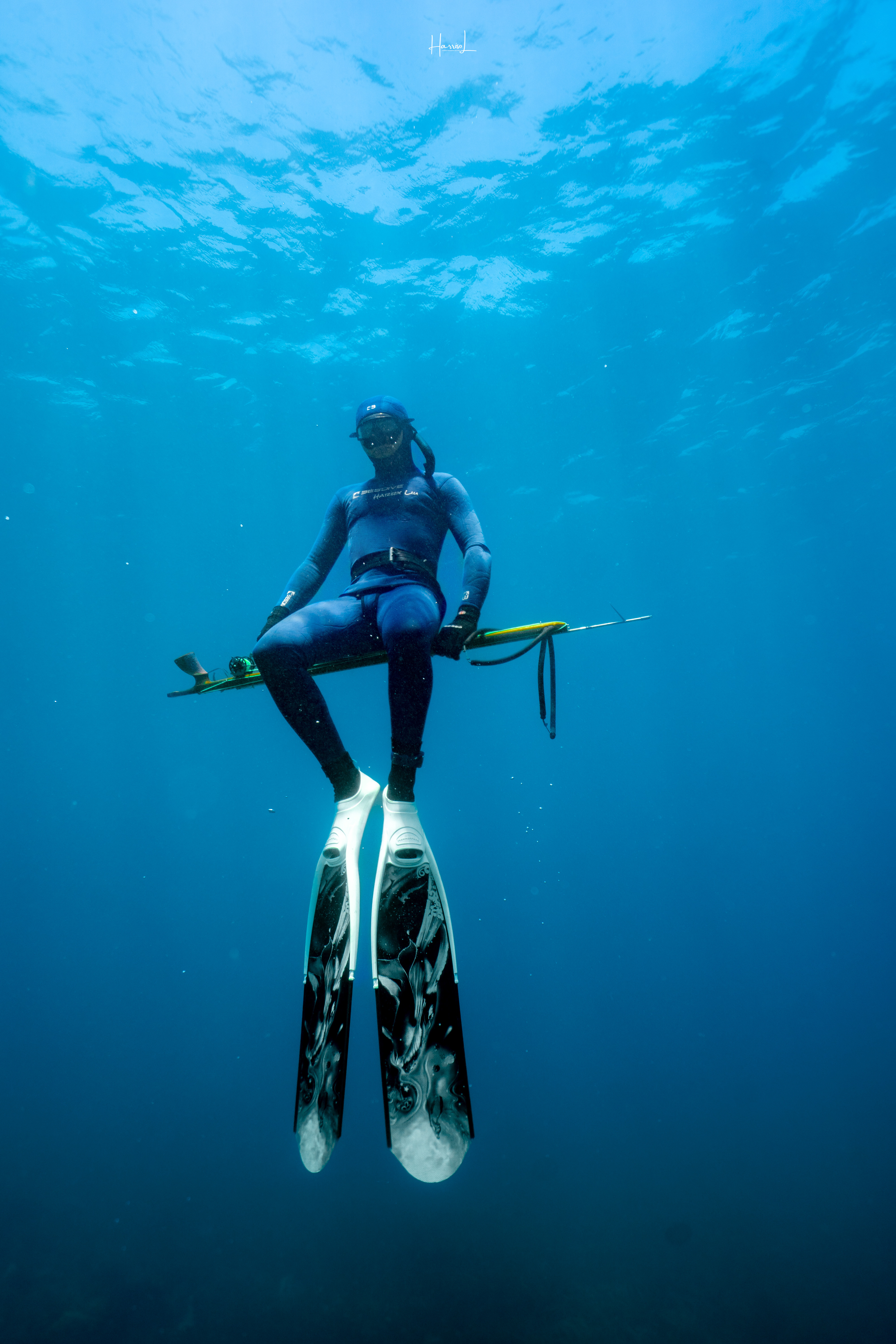 Breath & Blue — portrait photograph by Harry Liu